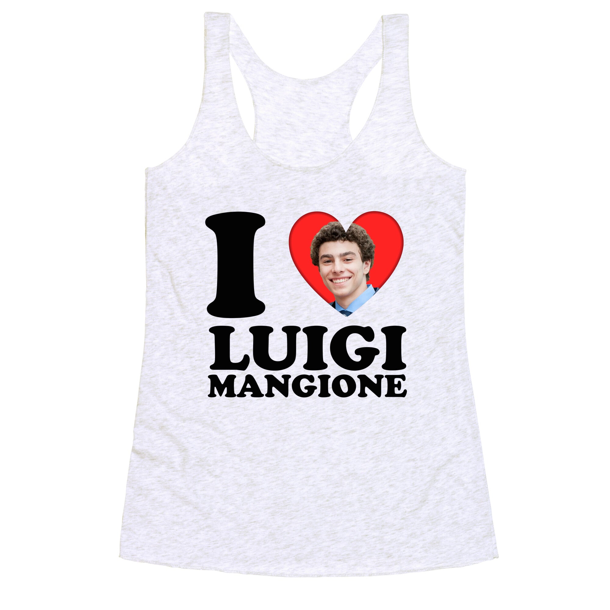 I Heart Luigi Mangione Racerback Tank